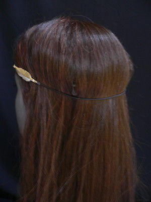 New Women Big Gold Metal Leaf Head Chain Band Fashion Jewelry Grecian Headband - alwaystyle4you - 5