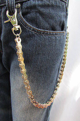 Silver Thick Motorcycle Metal 20" Long Wallet Chains Key Chain New Men Biker Rocker - alwaystyle4you - 4