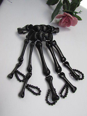 Slave Women Black Multi Fingers Metal Hand Chain Skeleton Fashion Bracelet - alwaystyle4you - 9