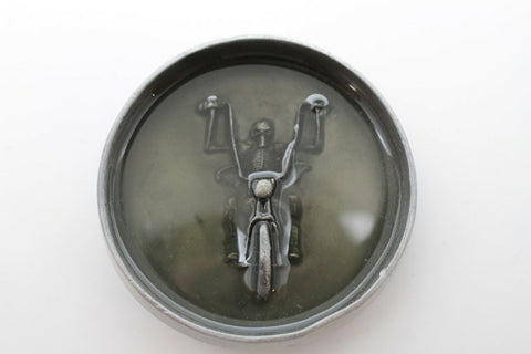 Belt Buckle Silver Metal Grey Skeleton Skull Motorcycle Biker Bones Men Women Accessories