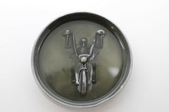 Belt Buckle Silver Metal Grey Skeleton Skull Motorcycle Biker Bones Men