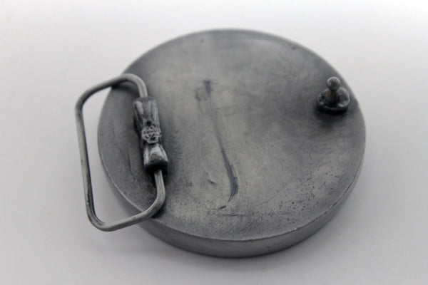 Silver Metal Round Heavy Grey Green Skeleton Rider Motorcycle Bones Belt Buckle Men Accessories
