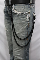 28 Double Link Double Clasp Wallet Chain