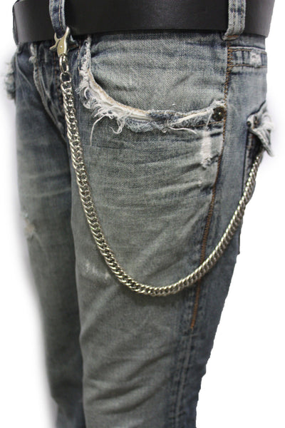 Silver Metal Short Wallet Chains KeyChain Jeans Fashion Jewelry Biker Strong New Men Style - alwaystyle4you - 9
