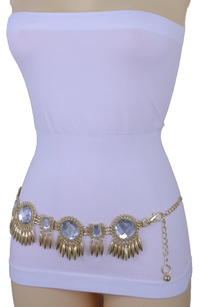 Brand New Women Fashion Belt Hip Waist Silver Metal Chain Skull Pirate Charms Plus XL XXL
