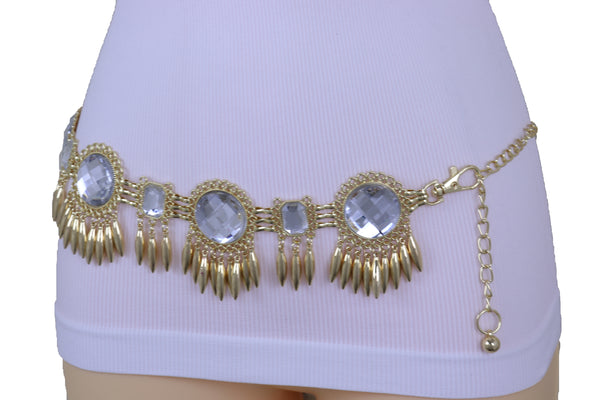 Brand New Women Fashion Belt Hip Waist Silver Metal Chain Skull Pirate Charms Plus XL XXL