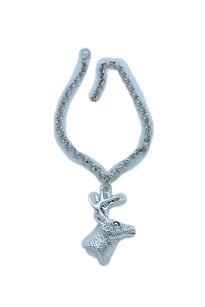Women Boot Bracelet Silver Metal Chain Anklet Shoe Reindeer Charm Deer Winter Fashion Jewelry