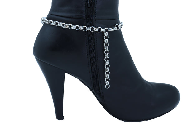 Brand New Women Boot Bracelet Silver Metal Chain Anklet Shoe Reindeer Charm Deer Jewelry