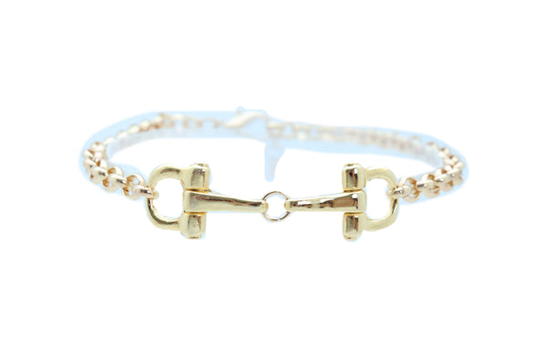 Brand New Women Gold Color Metal Chain Boot Bracelet Anklet Shoe Clasp Hook Charm Jewelry