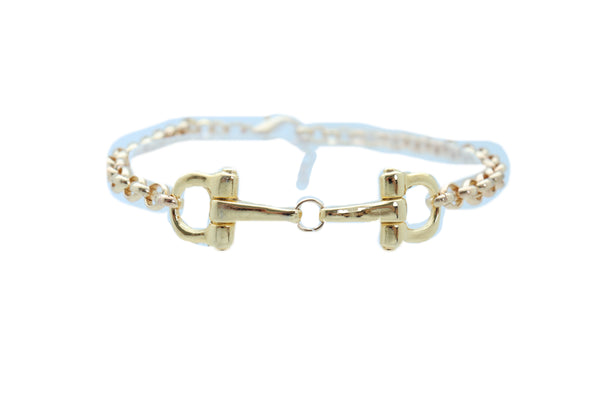 Brand New Women Gold Color Metal Chain Boot Bracelet Anklet Shoe Clasp Hook Charm Jewelry