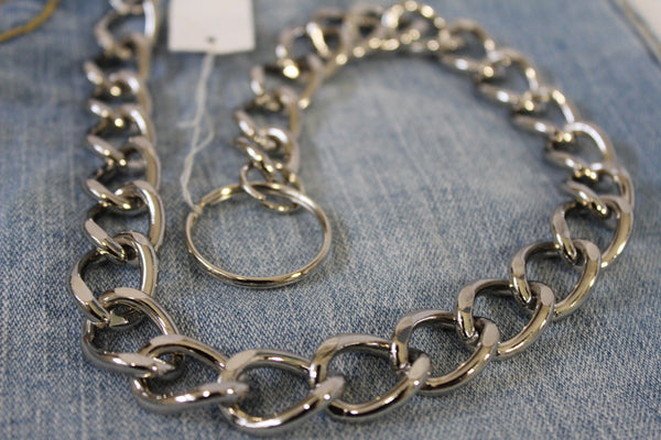 Silver Metal Thick Wallet Chain Classic Chunky KeyChain Biker Jeans Truck Punk Rocker Trucker Accessory New Men Hot Style - alwaystyle4you - 9