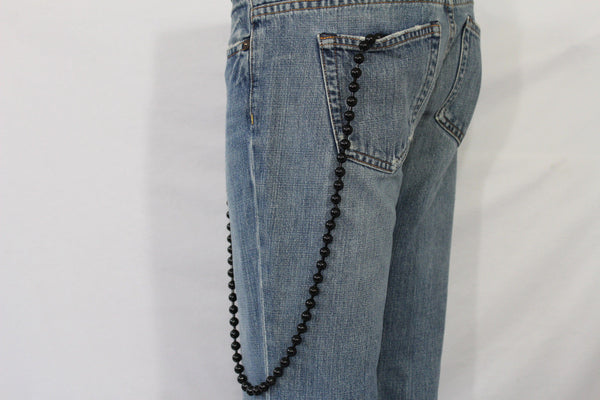 Black Metal Extra Long Balls Wallet Chain Strong Biker Motorcycle Jeans Trucker Hot New Men Style - alwaystyle4you - 10
