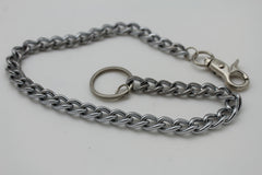 Silver Metal Wallet Chains Thick Link KeyChain Jeans Classic Biker Motorcycle Cowboy Basic Accessory New Men - alwaystyle4you - 4