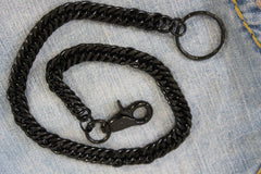 Black Classic Chunky Metal Thick Wallet Chain KeyChain Punk Roker Motorcycle Biker Jeans New Men Women Style - alwaystyle4you - 3