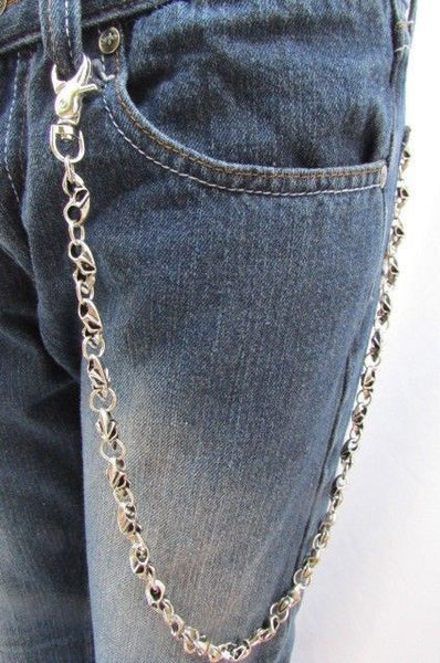 Silver Metal Jeans Long Chains Wallet Ring Multi Mini UFO Keychain Rocker New Men Style - alwaystyle4you - 10