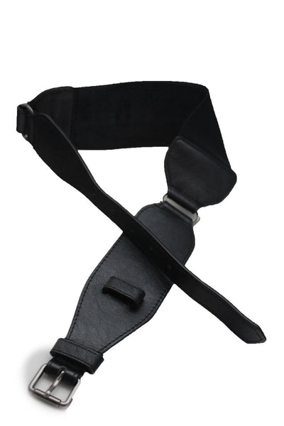 Brown / Black Elastic Stretch Back Band Hip High Waist Belt Metal Buckle New Women Fashion Accessories Size S M - alwaystyle4you - 7