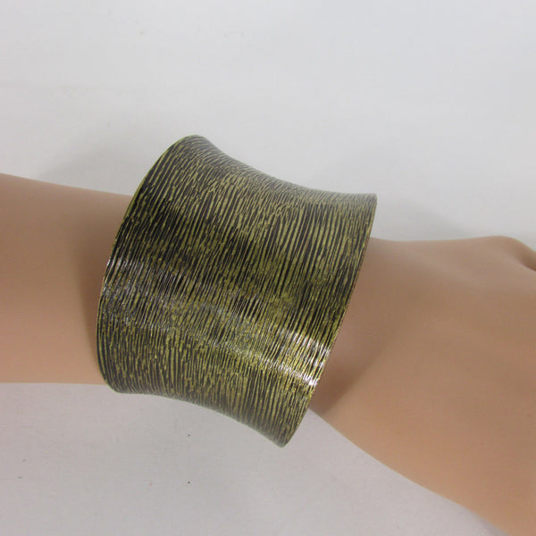 Silver / Gold Metal Cuff Bracelet Spanish Brush Classic New Women Style Fashion Jewelry Accessories - alwaystyle4you - 2