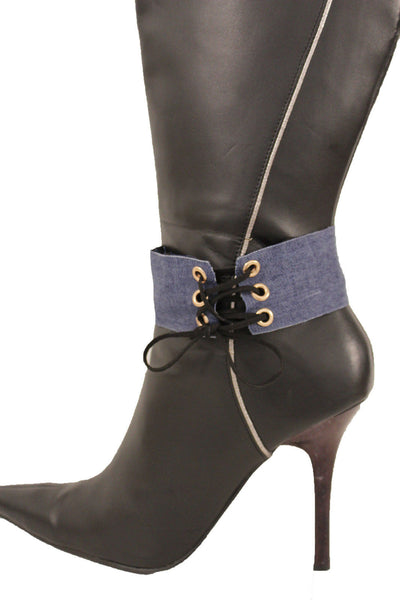 Brown Black Lavender Gold Blue Animal Print Leopard Corset Shoe Boot Anklet Bracelet Accessories