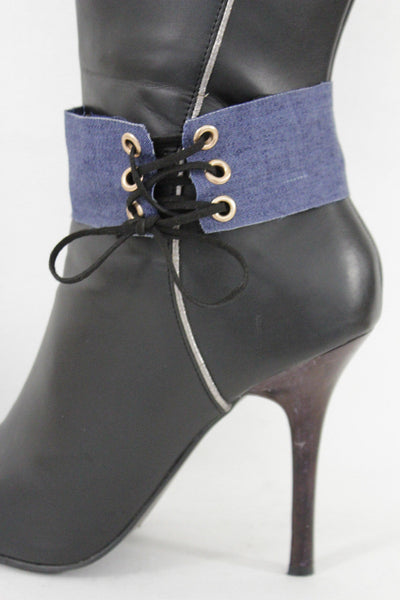 Brown Black Lavender Gold Blue Animal Print Leopard Corset Shoe Boot Anklet Bracelet Accessories