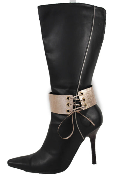 Brown Black Lavender Gold Blue Animal Print Leopard Corset Shoe Boot Anklet Bracelet Accessories