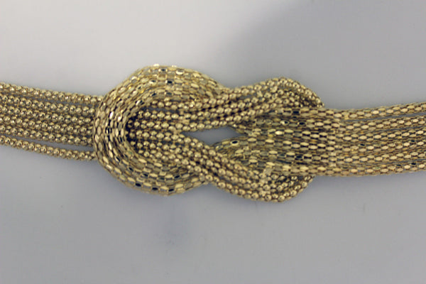 Gold / Silver Mesh Braided Metal Hip High Waist Belt New Women Fashion Accessories Plus Size M L XL - alwaystyle4you - 21