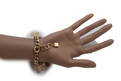 Gold Metal Chain Bracelet Multi Butterfly Charm Wrist Trendy New Women Fashion Jewelry Accessories - alwaystyle4you - 2