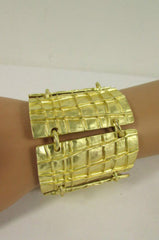 Gold Metal Plate Chains Bracelet African Trible Style Fashion New Women Jewelry Accessories - alwaystyle4you - 3
