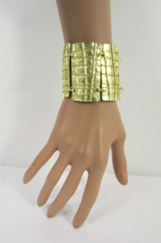 Gold Metal Plate Chains Bracelet African Trible Style Fashion New Women Jewelry Accessories - alwaystyle4you - 6