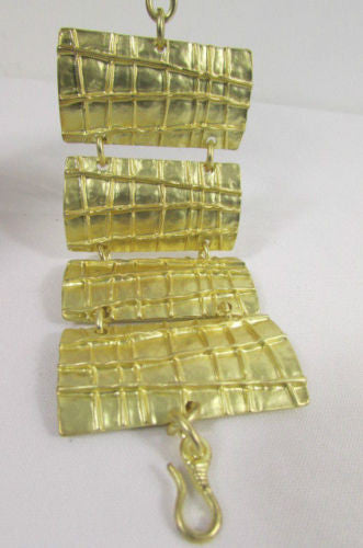 Gold Metal Plate Chains Bracelet African Trible Style Fashion New Women Jewelry Accessories - alwaystyle4you - 11