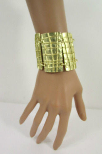 Gold Metal Plate Chains Bracelet African Trible Style Fashion New Women Jewelry Accessories - alwaystyle4you - 8