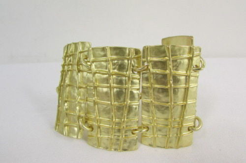 Gold Metal Plate Chains Bracelet African Trible Style Fashion New Women Jewelry Accessories - alwaystyle4you - 12