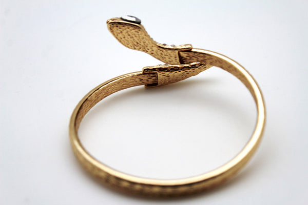 Gold / Silver Metal Narrow Cuff Bracelet Wrap Around Snake Bangle New Women Fashion Jewelry Accessories - alwaystyle4you - 14
