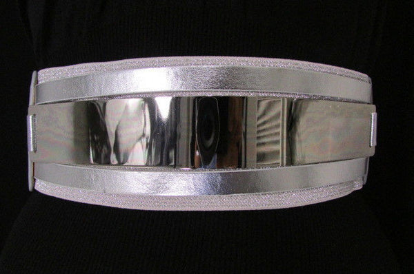 Gold Black / Gold / Silver Full Metal Gold Plate Wide Waist Chic Belt Fashion New Women Accessories Regular & Plul Size - alwaystyle4you - 15