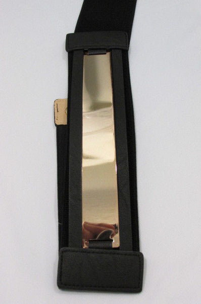 Gold Black / Gold / Silver Full Metal Gold Plate Wide Waist Chic Belt Fashion New Women Accessories Regular & Plul Size - alwaystyle4you - 21