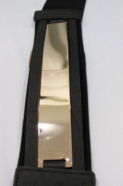Gold Black / Gold / Silver Full Metal Gold Plate Wide Waist Chic Belt Fashion New Women Accessories Regular & Plul Size - alwaystyle4you - 26