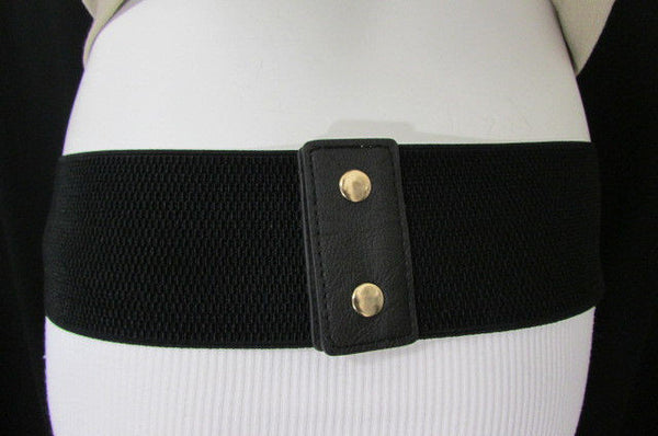 Gold Black / Gold / Silver Full Metal Gold Plate Wide Waist Chic Belt Fashion New Women Accessories Regular & Plul Size - alwaystyle4you - 30