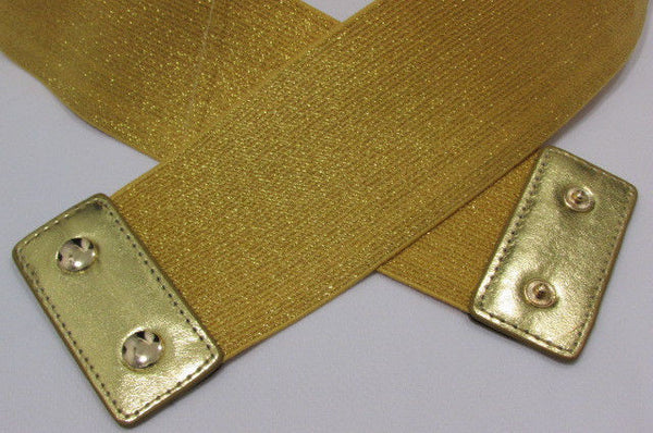 Gold Black / Gold / Silver Full Metal Gold Plate Wide Waist Chic Belt Fashion New Women Accessories Regular & Plul Size - alwaystyle4you - 7