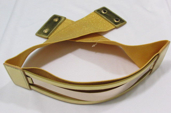 Gold Black / Gold / Silver Full Metal Gold Plate Wide Waist Chic Belt Fashion New Women Accessories Regular & Plul Size - alwaystyle4you - 43