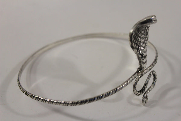 New Women Upper Arm Cuff Bracelet Silver Snake Metal Fashion Jewelry Chain Cobra - alwaystyle4you - 8