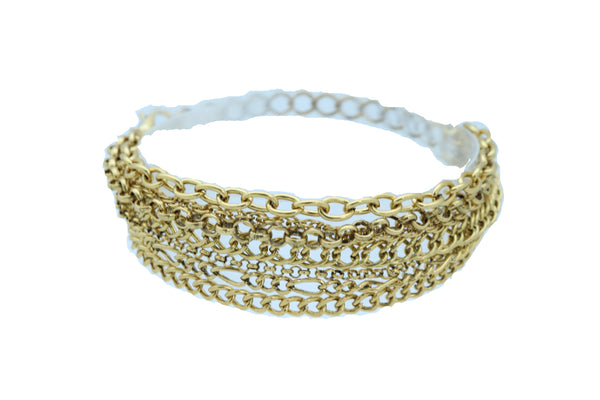 Cute Women Trendy Vintage Gold Color Metal Chain Boot Bracelet Western Shoe Charm Fashion Jewelry