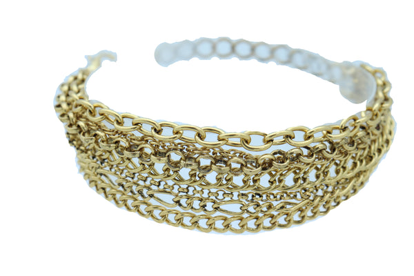 Cute Women Trendy Vintage Gold Color Metal Chain Boot Bracelet Western Shoe Charm Fashion Jewelry