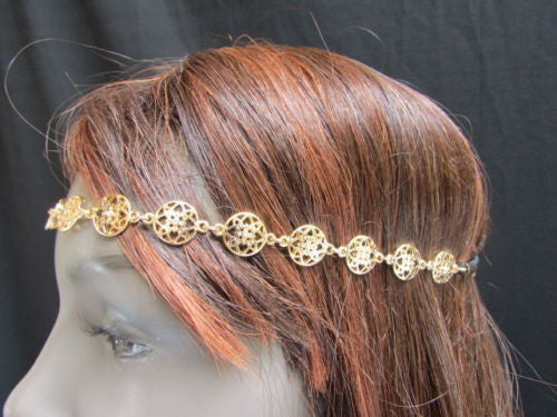 Gold Head Band Elastic Black Strap Multi Stars New Women Elegant Fashion Wedding Accessories