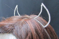 Rhinestone Devil Horn Metal Headband