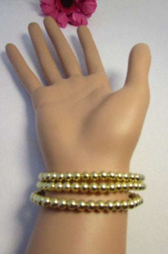 Gold Metal Chains Beads Bracelet Rhinestones Gingerbread Man New Women Fashion Jewelry Accessories - alwaystyle4you - 11