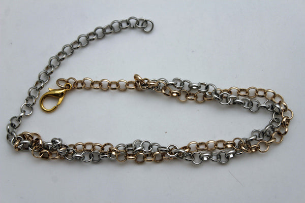 New Women Western Hot Fashion Bracelet Gold Silver Metal Chain Anklet Bling Shoe Charms