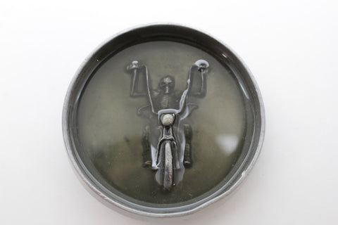Silver Metal Heavy Grey Skeleton Skull Motorcycle Biker Bones Belt Buckle New Men Accessories