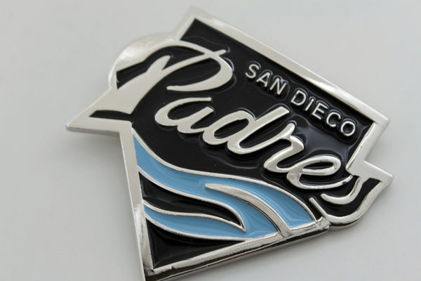 Silver Metal Padres Sport Team Fans Baseball San Diego Belt Buckle Men Women Fashion Accessories