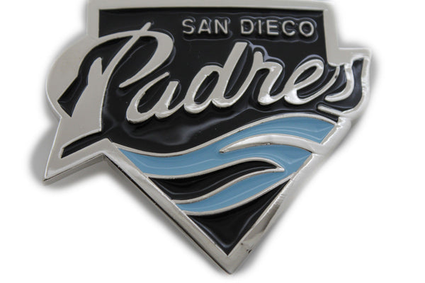 Silver Metal Padres Sport Team Fans Baseball San Diego Belt Buckle Men Women Fashion Accessories