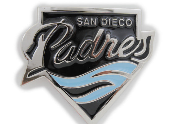 Silver Metal Padres Sport Team Fans Baseball San Diego Belt Buckle Men Women Fashion Accessories