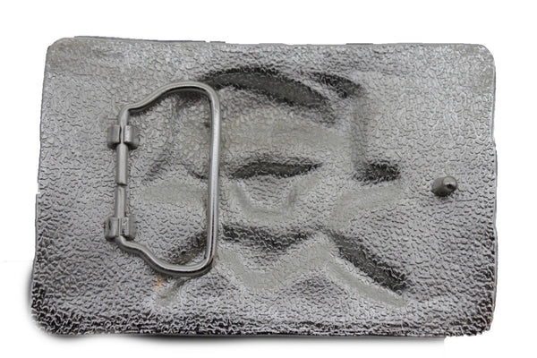 Silver Metal Skull Skeleton Bone Pirate Belt Buckle Halloween Sexy Ladies Men Women Accessories